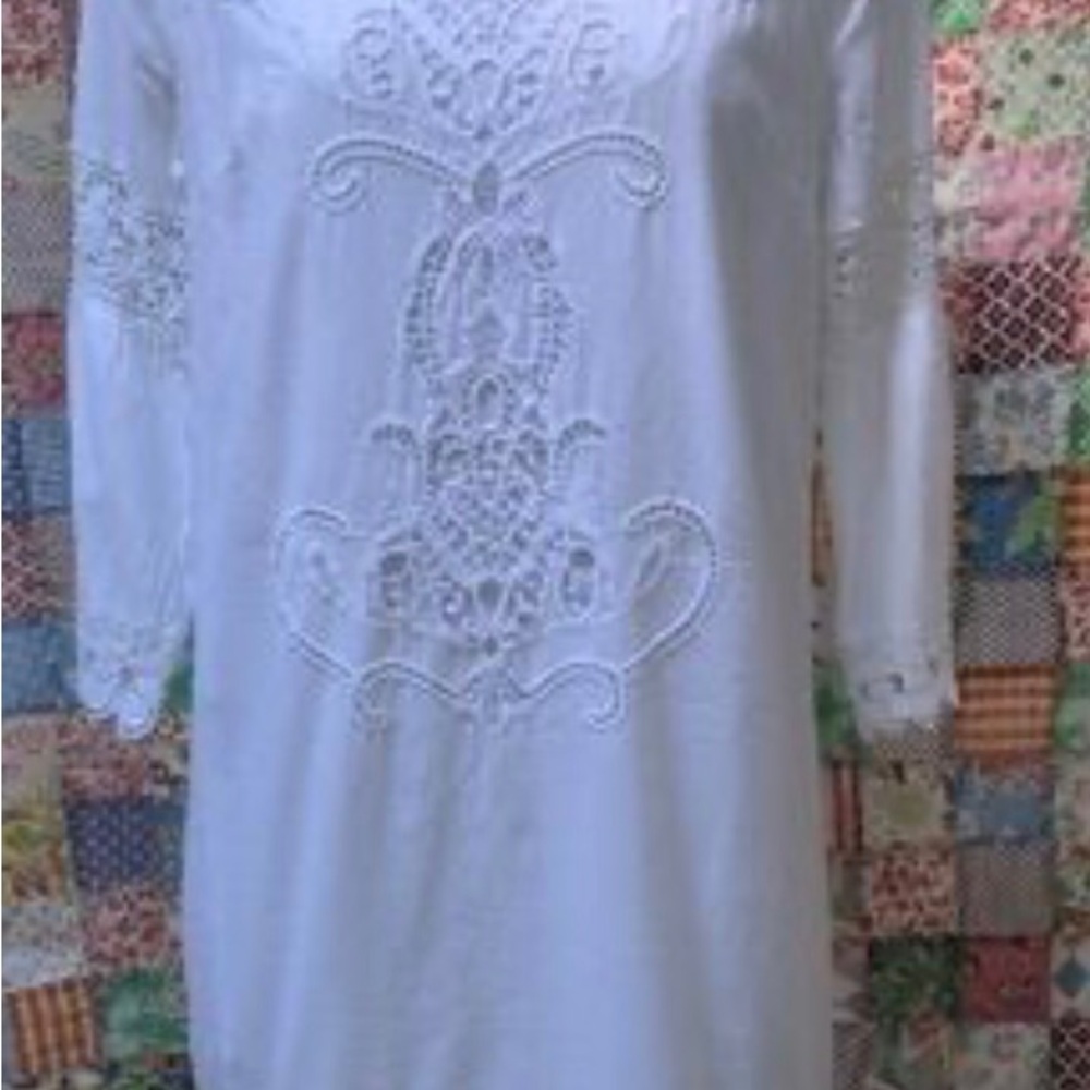 Ralph Lauren White Eyelet Mini Dress